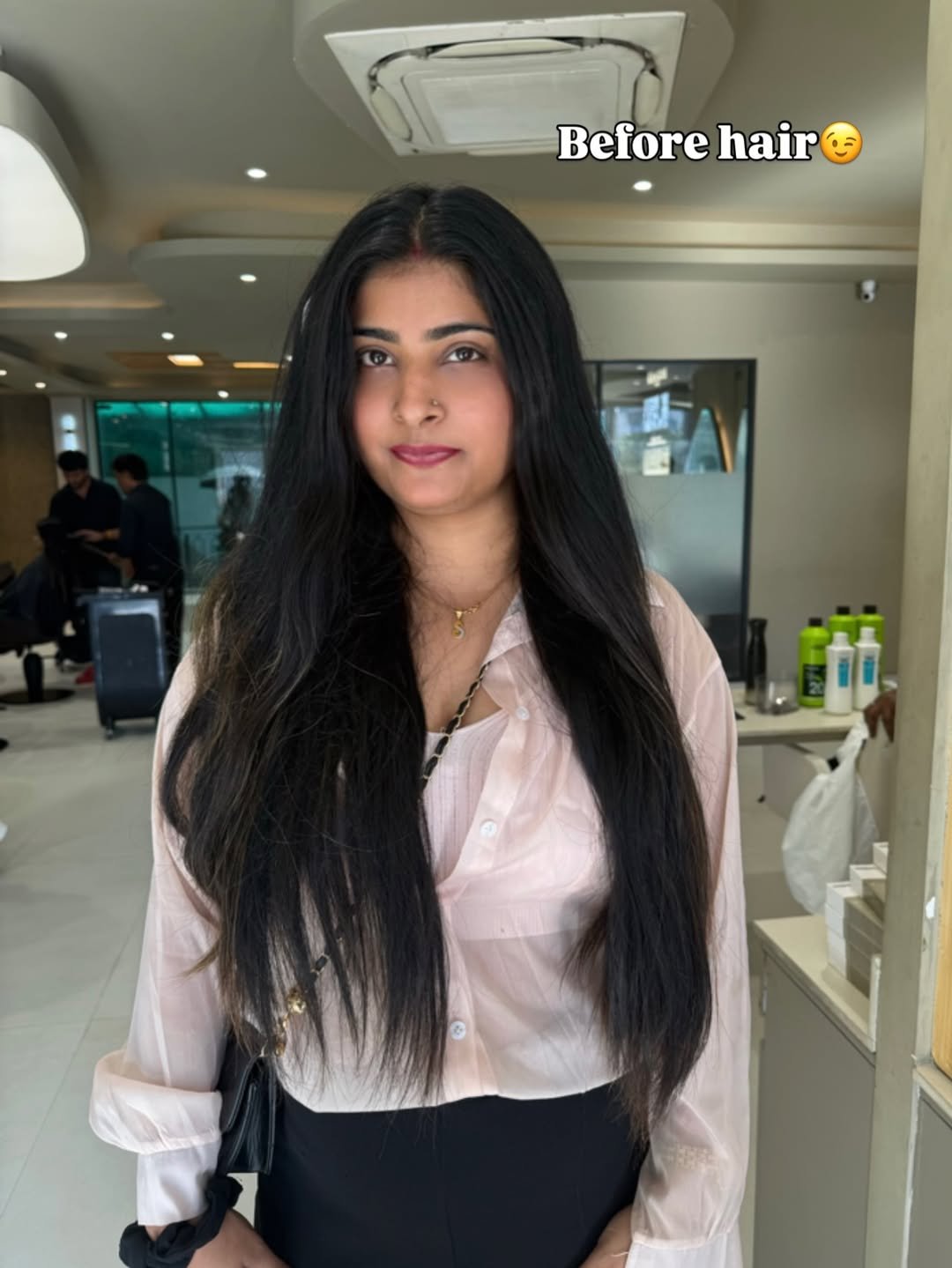 Hair before transformation at Studio 17