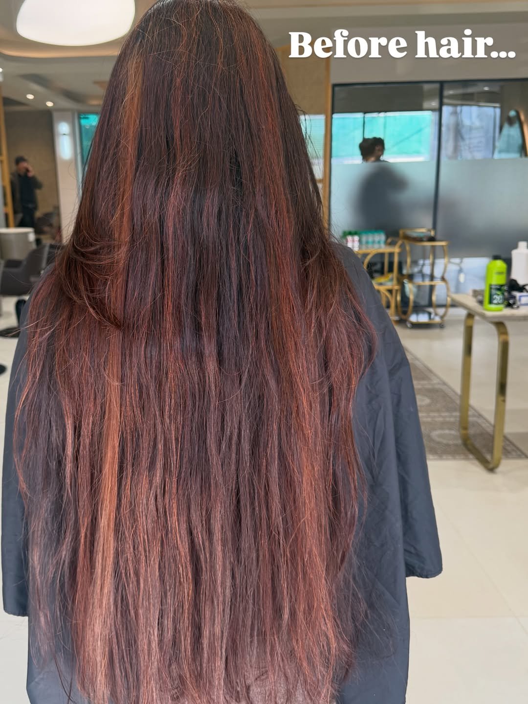 Hair Colour Transformation before result at Studio 17