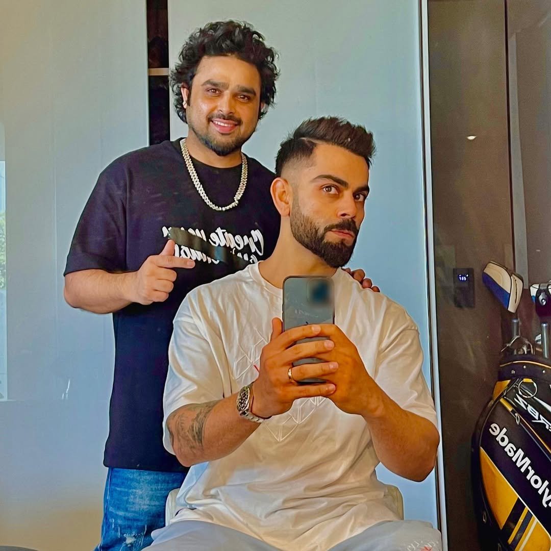 Hair spa treatment in progress