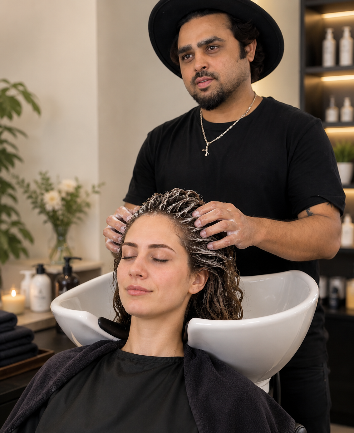 Luxury hair spa treatment at Studio 17